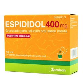 Espididol 400 Mg 20 Sobres Granulado Solucion Oral Menta