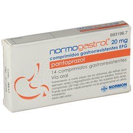 Normogastrol Efg 20 Mg 14 Comprimidos Gastrorresistentes
