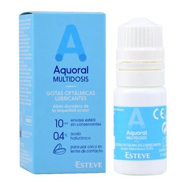 Aquoral Gotas Oftalmicas 10Ml Hialuronico 0.4% Multidose