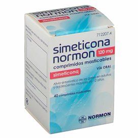 Simethicone Normon 120 Mg 40 Chewable Tablets