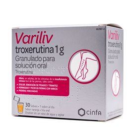 Variliv Troxerutina 1000 Mg 30 Sachês Granulado Solução Oral