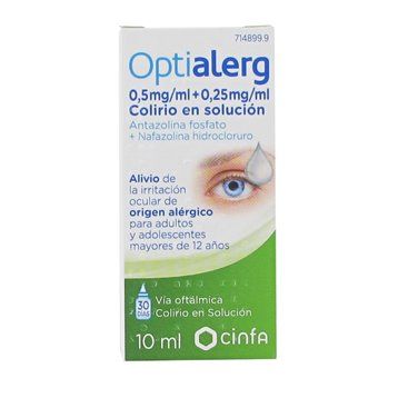 Optialerg 5Mg/Ml + 0,25Mg/Ml Colirio 10Ml