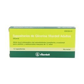Vilardell Glycerin Suppositories Adults 3 G 12 Suppositories