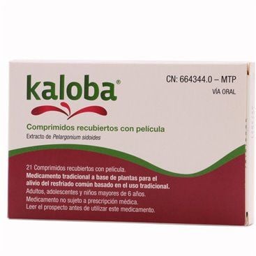 Kaloba 20 mg 21 comprimidos revestidos