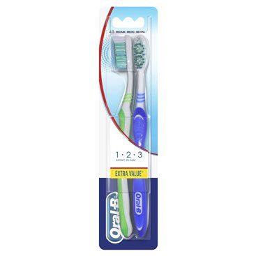 Escova Adultos Oral-B Shiny Clean Medio 2 Unidades