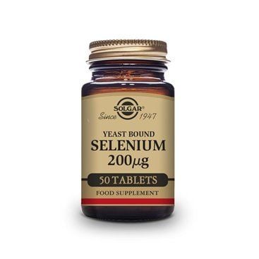 Solgar Selenio em Levedura 200mcg 50 comprimidos