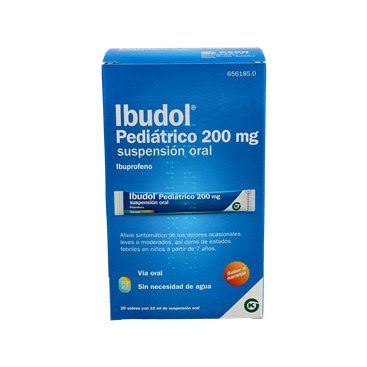 Ibudol Pediátrico 200mg 20 Sachets Suspensão Oral