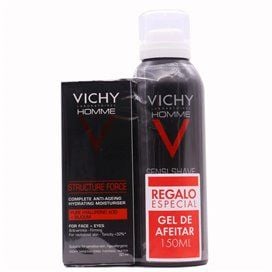 Vichy Homme Structure Force 50Ml + Shaving Gel Gift 150Ml
