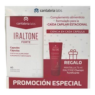 Iraltone Forte 60 Capsules + Iraltone Fortifying Shampoo 75Ml