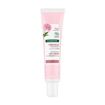 Klorane Soothing Rich Cream with Organic Peony 40 Ml