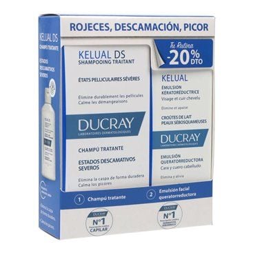 Ducray Kelual DS Champu 100Ml + Kelual Emulsion 50Ml