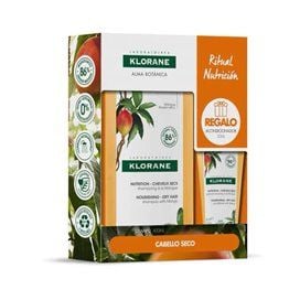 Klorane Mango Shampoo for Dry Hair 400 Ml + Mango Conditioner 50 Ml