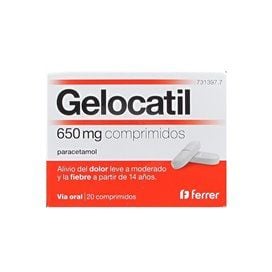 Gelocatil 650 Mg 20 Comprimidos