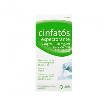 Cinfatos Expectorante 2 Mg/Ml + 20 Mg/Ml Solução Oral 200 Ml (Pet)