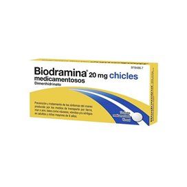 Biodramina 20 mg 12 gomas de mascar