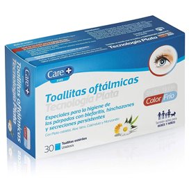 Care+ Toallitas Oftalmicas Esteriles 30 Unidades