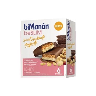 Bimanan Beslim 6 Barras de amendoim crocantes 186G