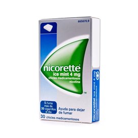 Nicorette 4 Mg 30 Gomas de mascar medicadas