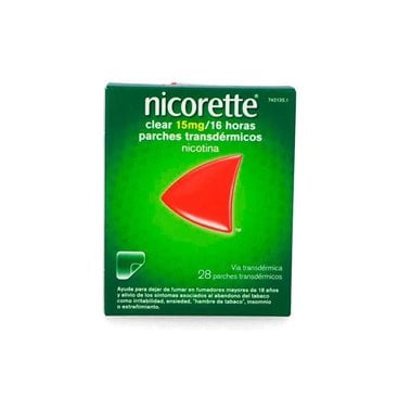 Nicorette Clear 15Mg/16 Horas 28 Adesivos Transdérmicos