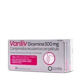 Variliv Diosmina 500 Mg 60 Comprimidos revestidos