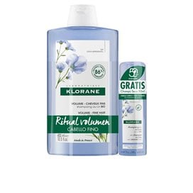 Klorane Flax Shampoo 400Ml + Klorane Flax Dry Shampoo 50Ml