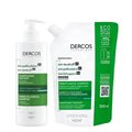 Dercos Champú Anticaspa Grasa 400Ml + Ecorefill 500Ml