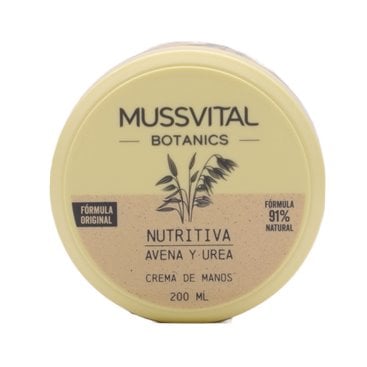 Mussvital Crema Manos Nutritiva Avena y Urea 200Ml