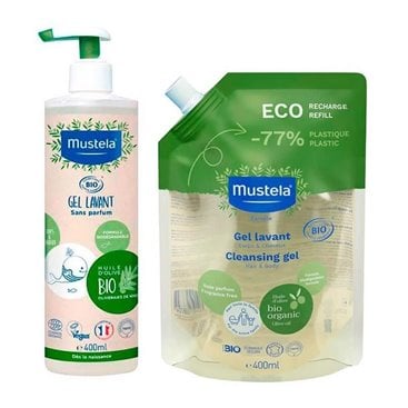 Mustela Gel-Champú Bio 400Ml + Recarga 400Ml