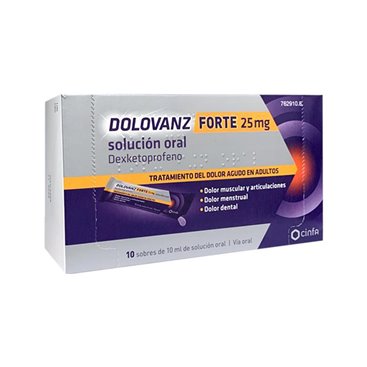 Comprar Dolovanz Forte 25 Mg 10 Sobres Solucion Oral