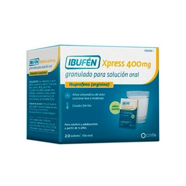 Ibufen Xpress 400 Mg 20 Sobres Granulado Para Solucion Oral