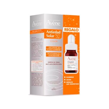 Avene Solar Anti-Aging SPF50+ 50Ml + Vitamin Activ C Serum 10Ml