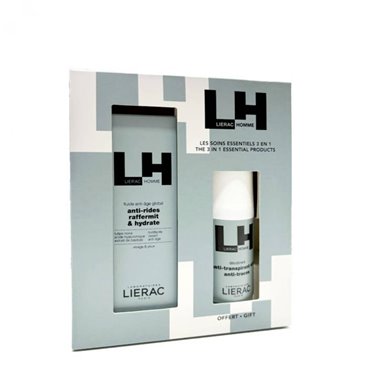 Lierac Homme Fluido Anti-Idade 50Ml + Desodorante 48H