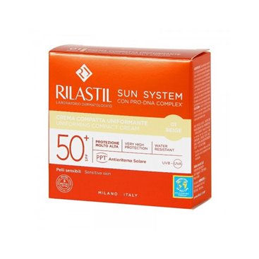 Rilastil Sun System 50+ Compacto Color Beige 10g