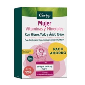 Kneipp Woman Vitamins and Minerals 2x15 Effervescent Tablets