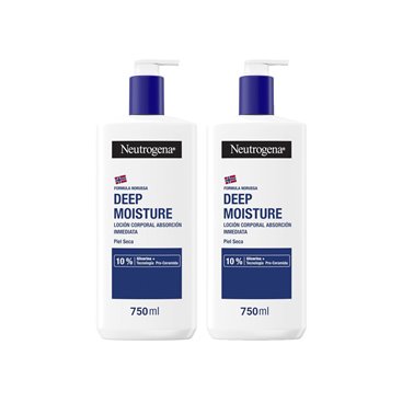 Neutrogena Hidratação Profunda Loção Corporal para Pele Seca 2x750ml