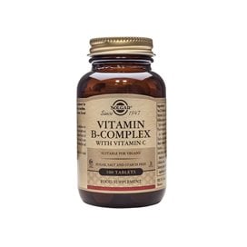 Solgar Vitamina B Complex com Vitamina C 100 Comprimidos