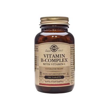 Solgar Vitamin B Complex with Vitamin C 100 Tablets