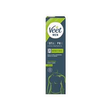 Veet Men Total Pro Crema Depilatoria 200Ml