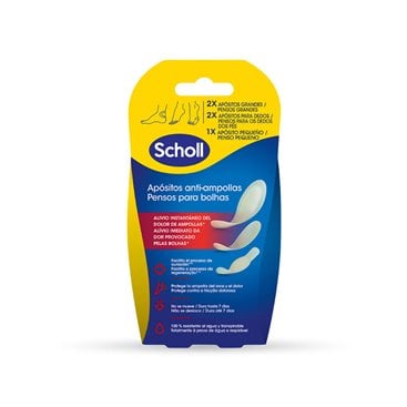 Scholl Apósitos para Ampollas en Pies Formato Múltiple x5 