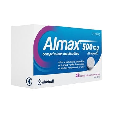 Almax 500 Mg 48 Comprimidos Mastigáveis