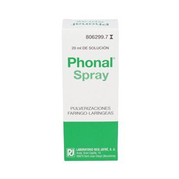 Phonal Spray Aerosol Topico Solucion 20 Ml