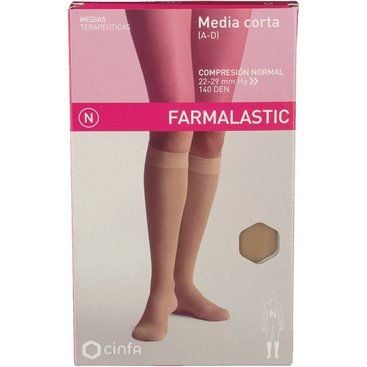 Farmalastic Media Corta (A-D) Comp Normal Beige T Grande